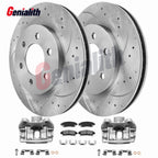 Rear Drilled Rotor & Brake Pads + Calipers for Buick Enclave (2008–2017)