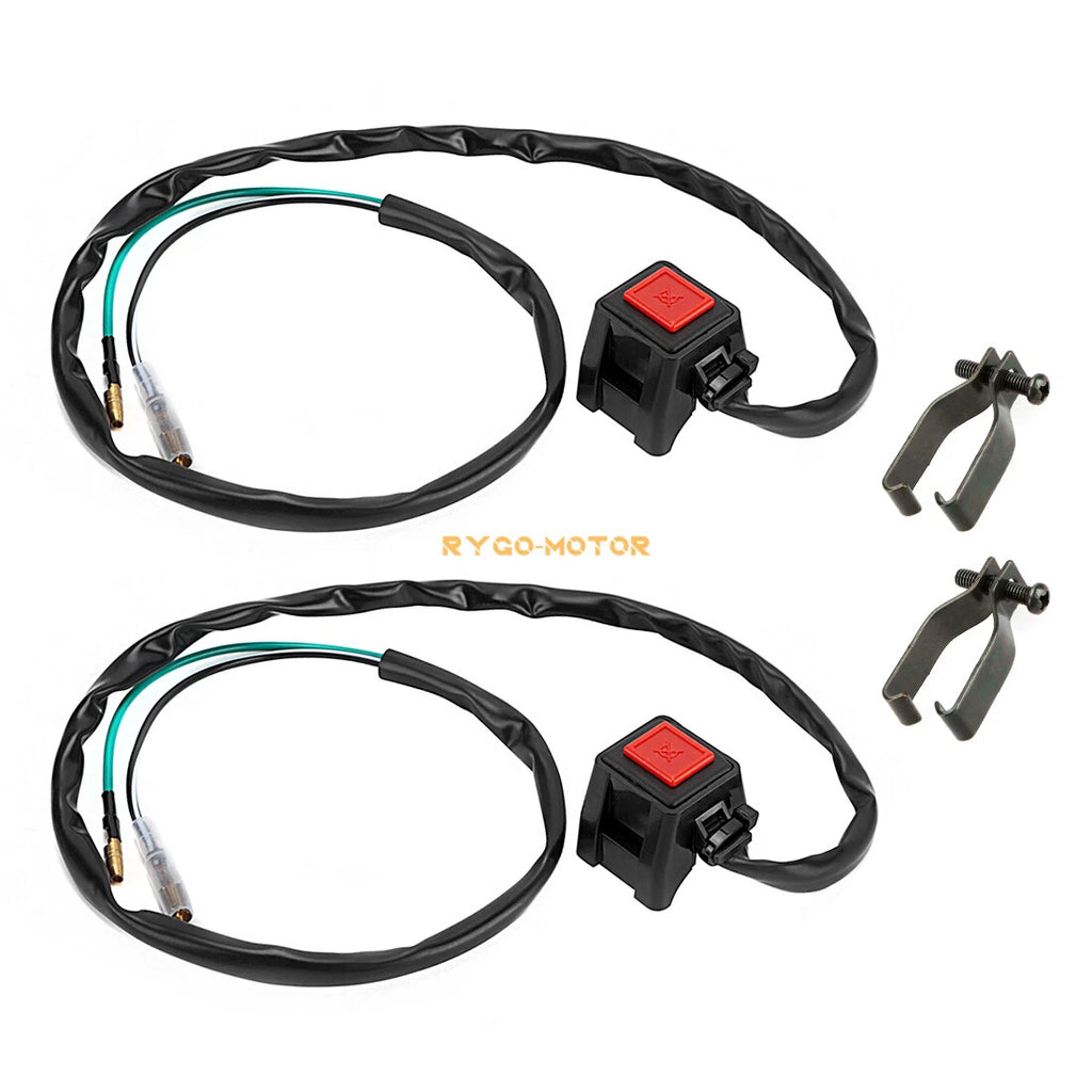 2 Handlebar Kill Stop Switch for Yamaha IT175 IT200 IT250 IT465 IT490 (1981–1986)