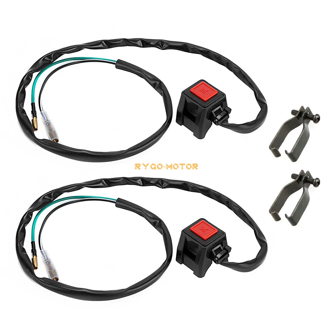 2 Handlebar Kill Stop Switch for Yamaha IT175 IT200 IT250 IT465 IT490 (1981–1986)
