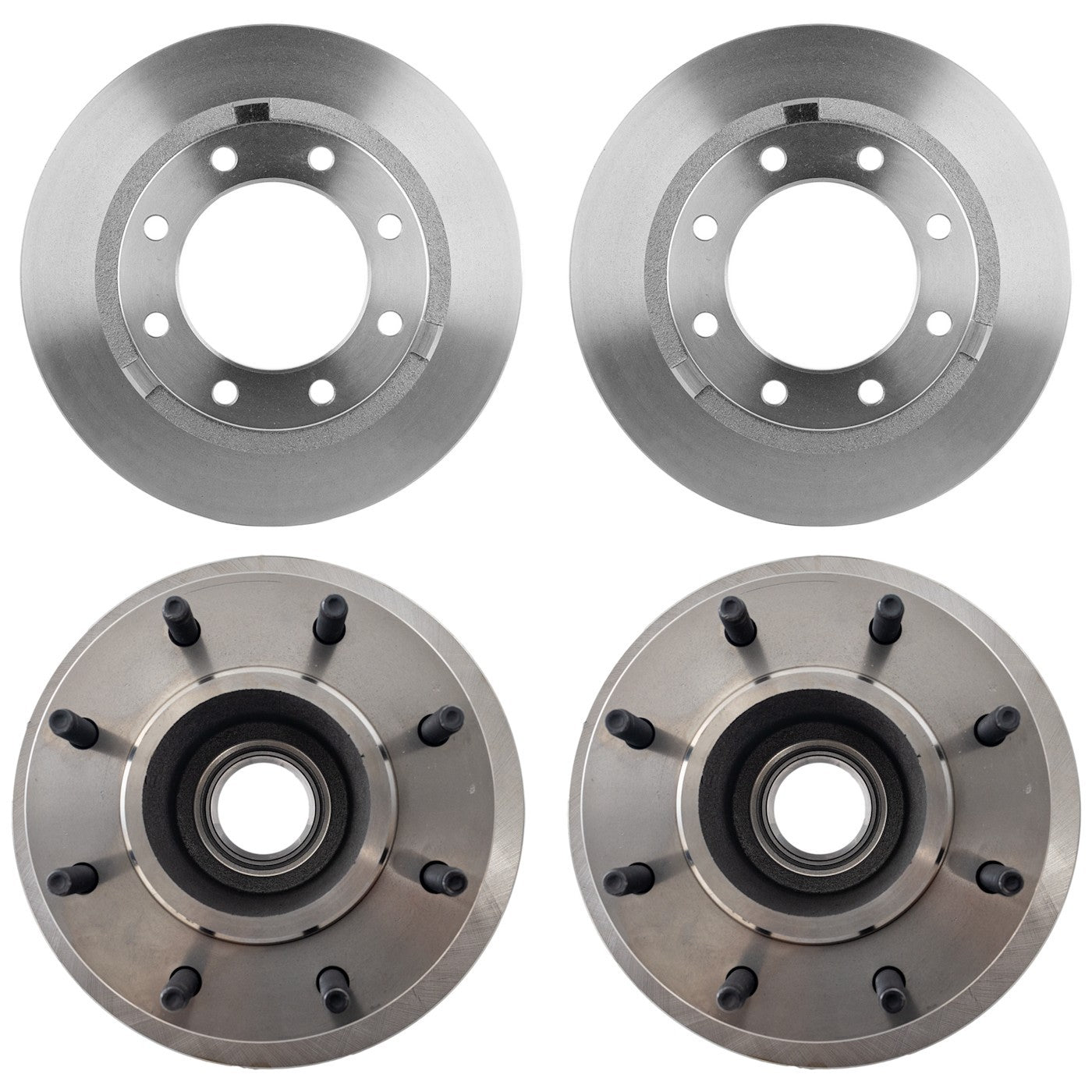 Front & Rear Brake Disc Rotors for Ford F-350 Super Duty (2012–2020)
