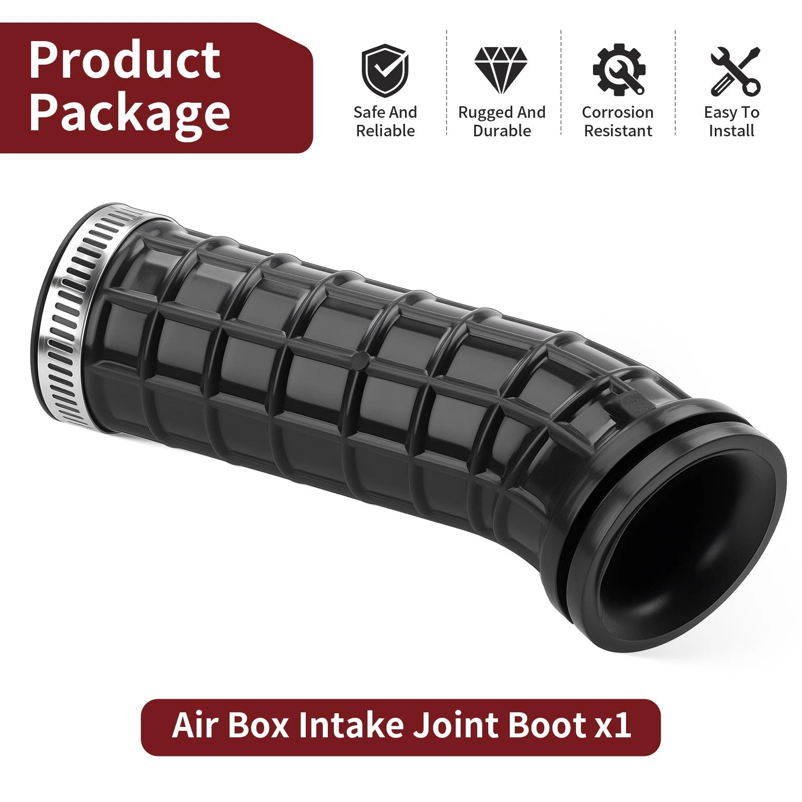 Air Box Joint Intake Boot for Yamaha Badger 80 YFM80 (1985–1988) 55X-14453-00-00