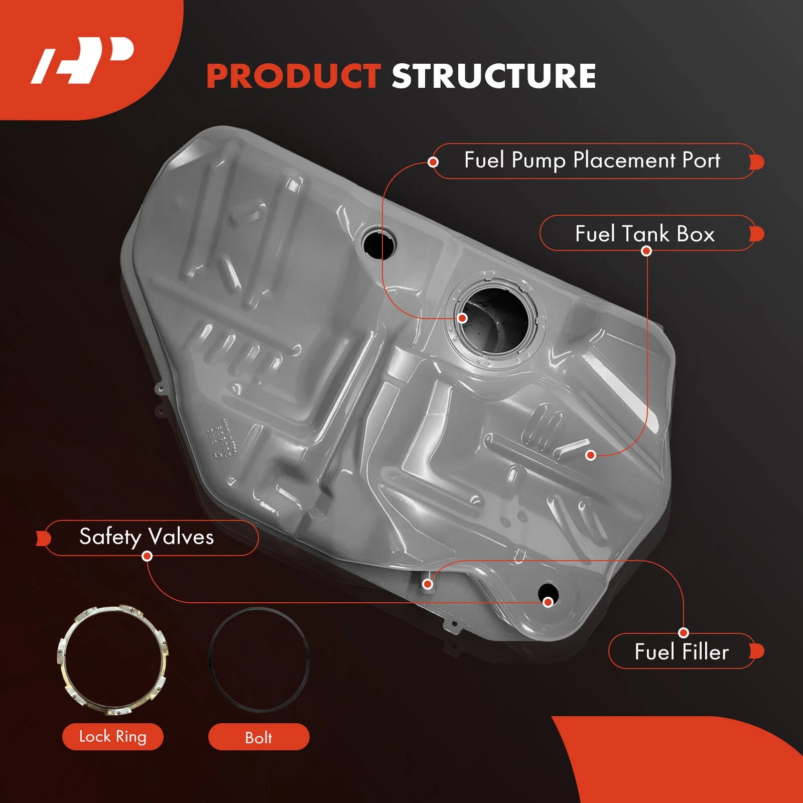 18 Gallon Fuel Tank for Ford Taurus Mercury Sable (2000–2007)