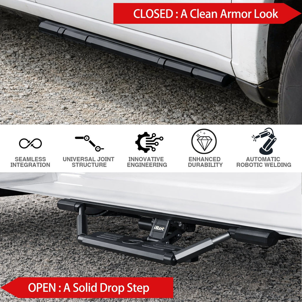 Power Steps for Chevy Silverado GMC Sierra 1500 Crew Cab (2019-2026)