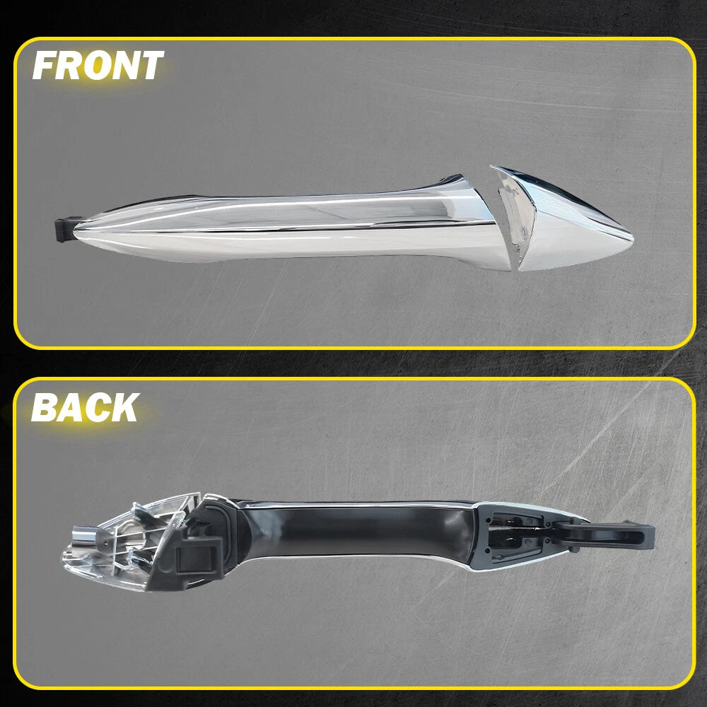 Chrome Front Right Passenger Exterior Door Handle for Hyundai Elantra (2011–2016)