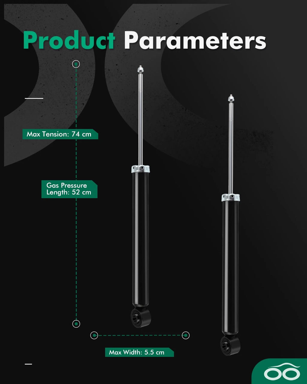 Rear Shock Struts Absorbers for Mazda CX-5 (2014–2018)