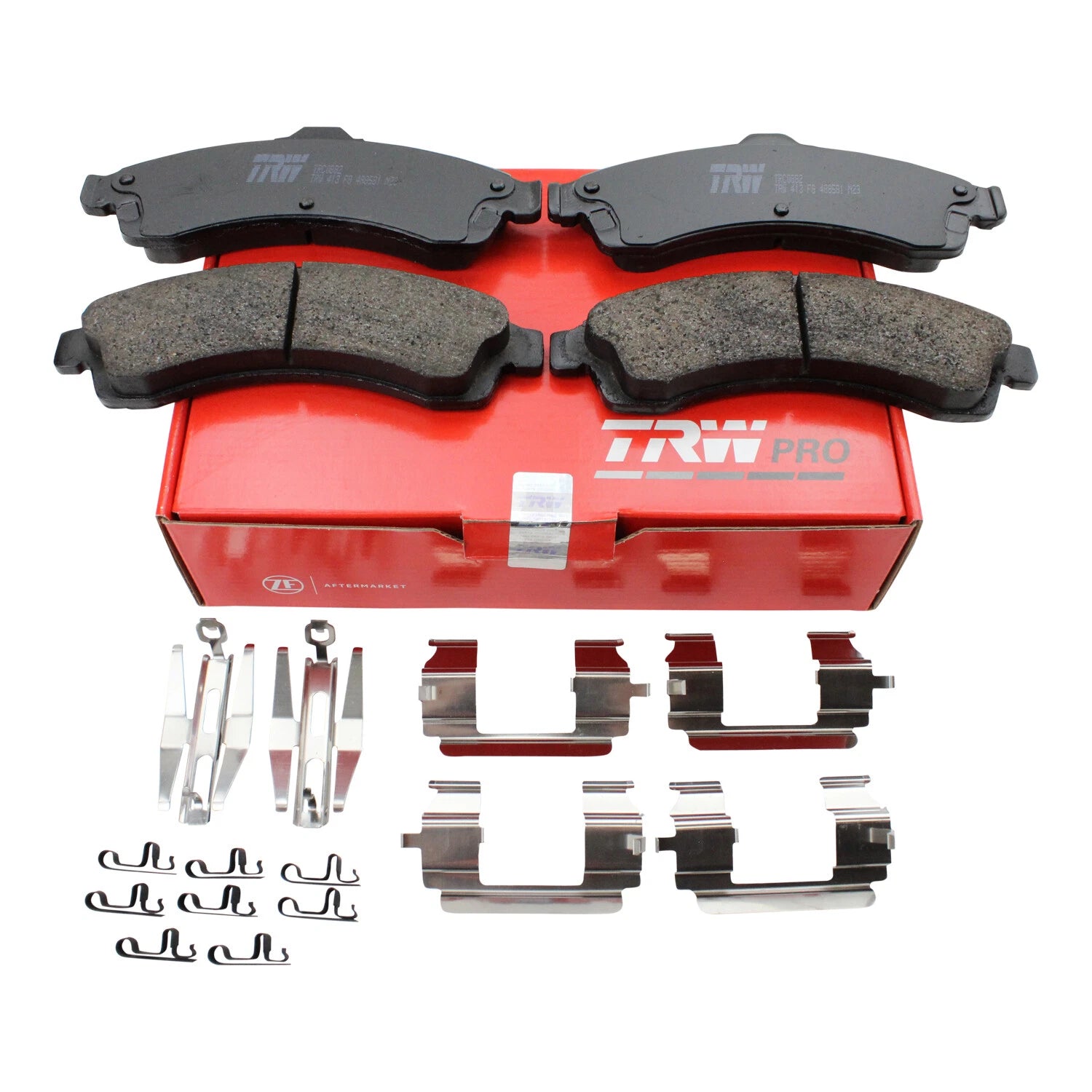 Set of 4 TRW Pro Front Ceramic Brake Pads for Buick Chevy Isuzu GMC Oldsmobile Saab