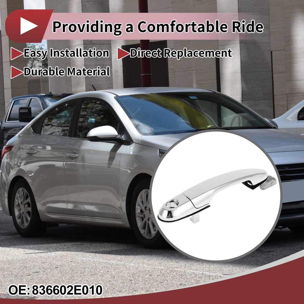 Car Door Handle Grip for Hyundai Tucson (2016–2023) No. 836602E010 Silver Tone