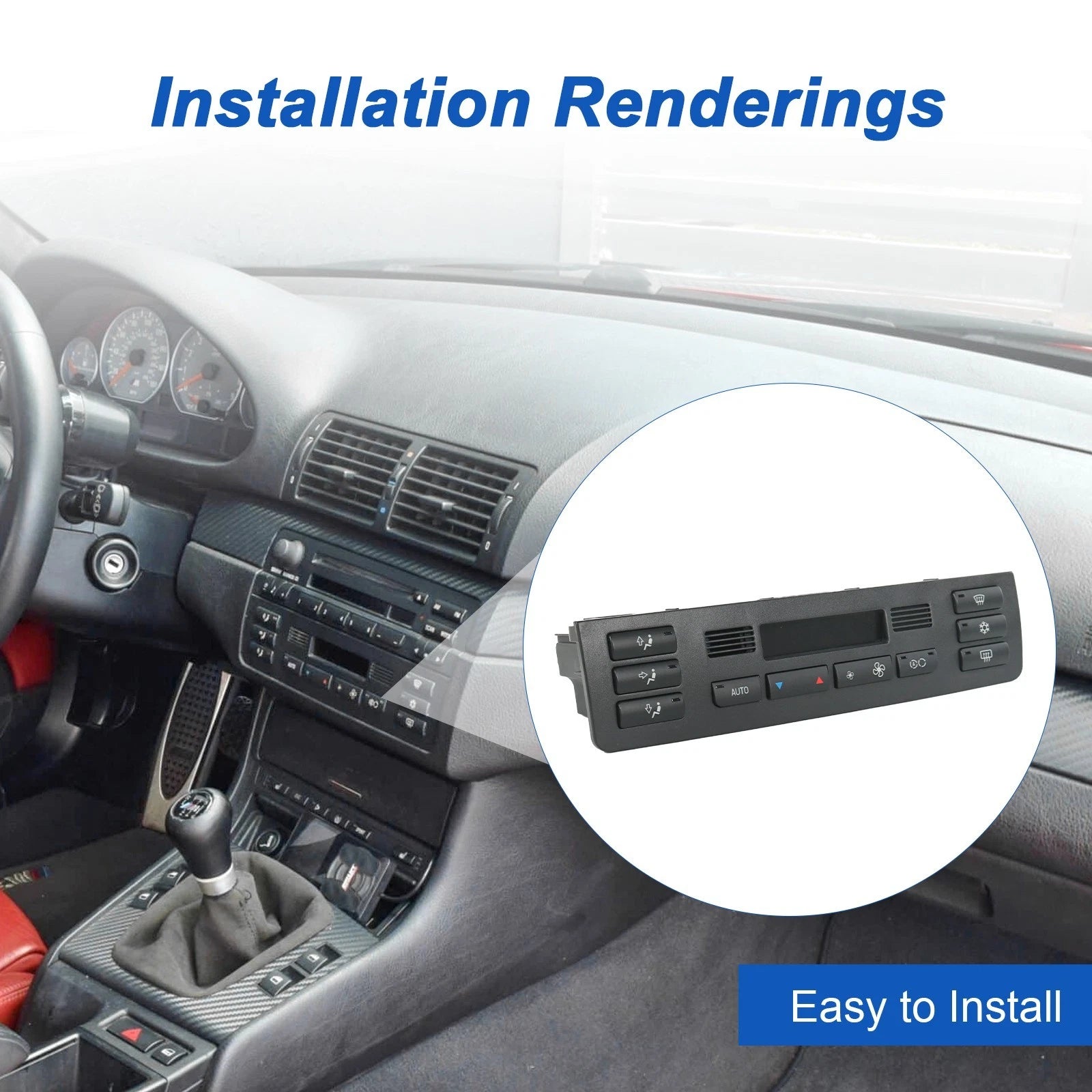 AC Heater Control Switch for BMW E46 3 Series (2000-2006)
