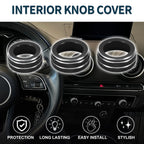 Set of 3 AC Climate Heater Switch Knob Cover Rings for Audi A3 8V (2014–2020)