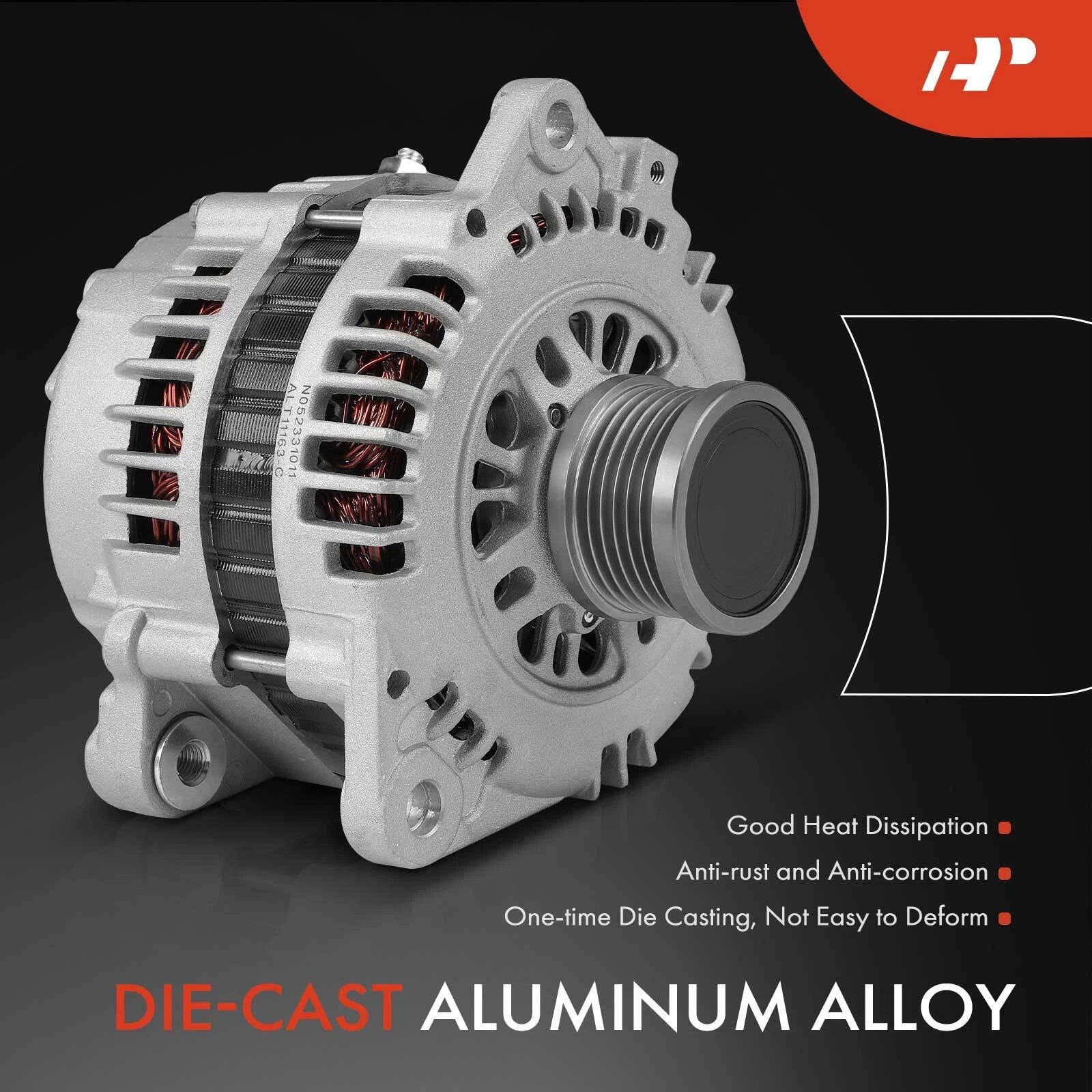 Alternator for Nissan Rogue X-Trail (2005–2012) L4 2.5L 110A