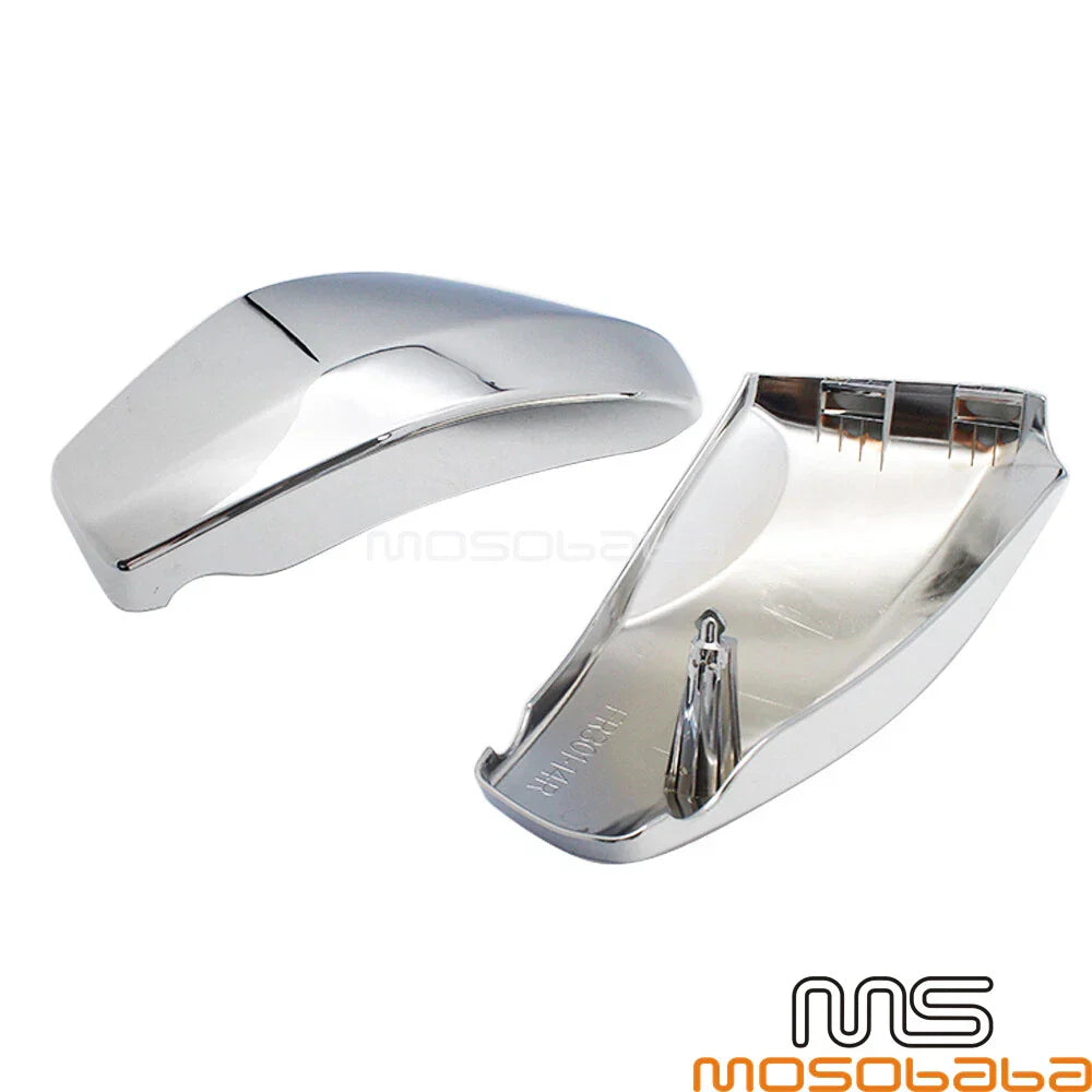 Pair Chrome Motorcycle Side Battery Covers for Honda VTX1300 (2003-2009)
