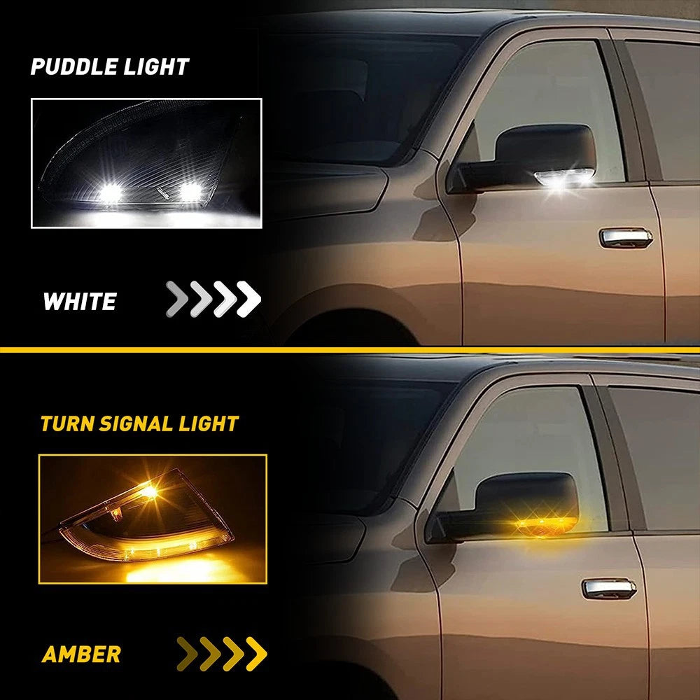 Left Mirror Turn Signal Puddle Light for Dodge Ram 2500 (2010–2014)