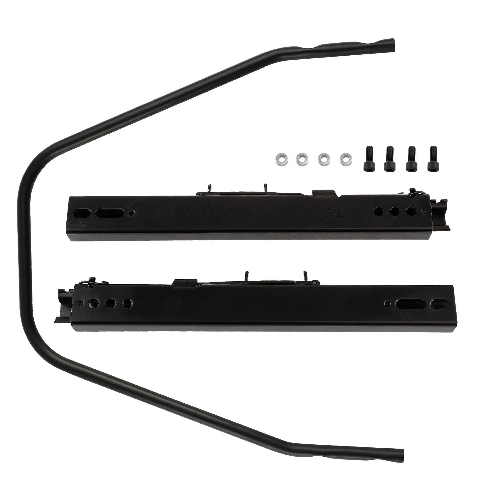 Universal Seat Base Sliders Rail Brackets for Car Bucket Seats (Double Lock)