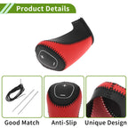 1 Pc Gear Shift Knob Cover for Chevrolet Malibu (2016–2020) Red Black