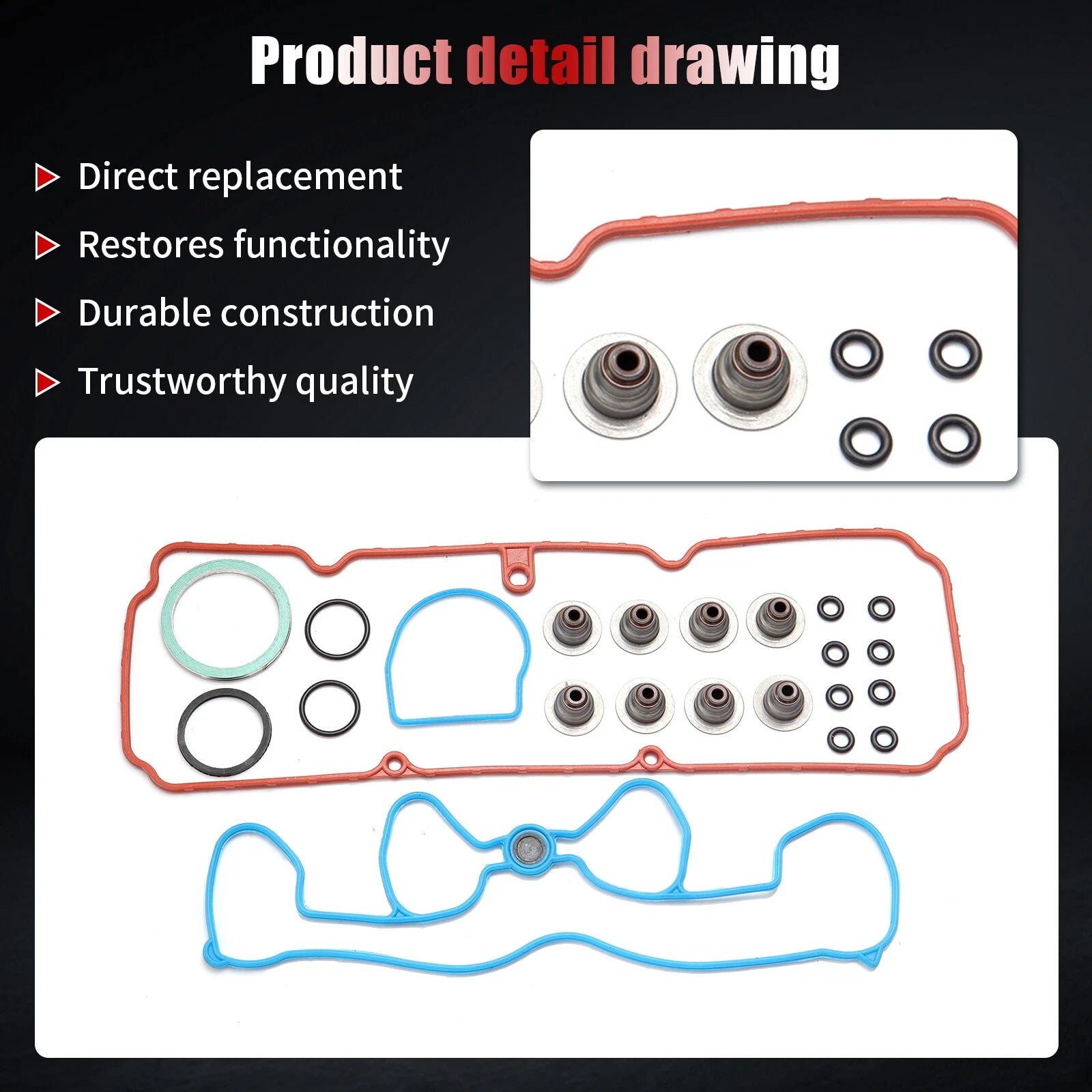 Head Gasket Kit for Chevrolet S10, Cavalier, GMC Sonoma, Pontiac Sunfire (1998–2003)