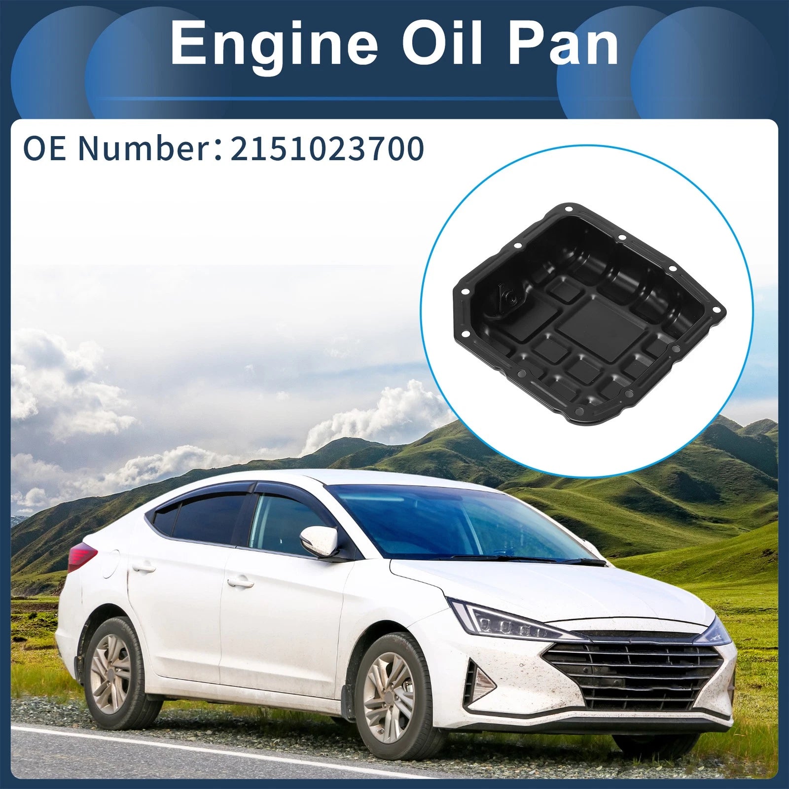 1 Pc Engine Oil Pan No.2151023700 for Hyundai Elantra (2007–2012)