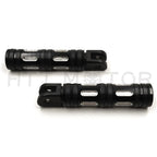 Black Edge Cut Footpegs for Harley FXBB FXBR FXBRS FXLR (2018–2023)