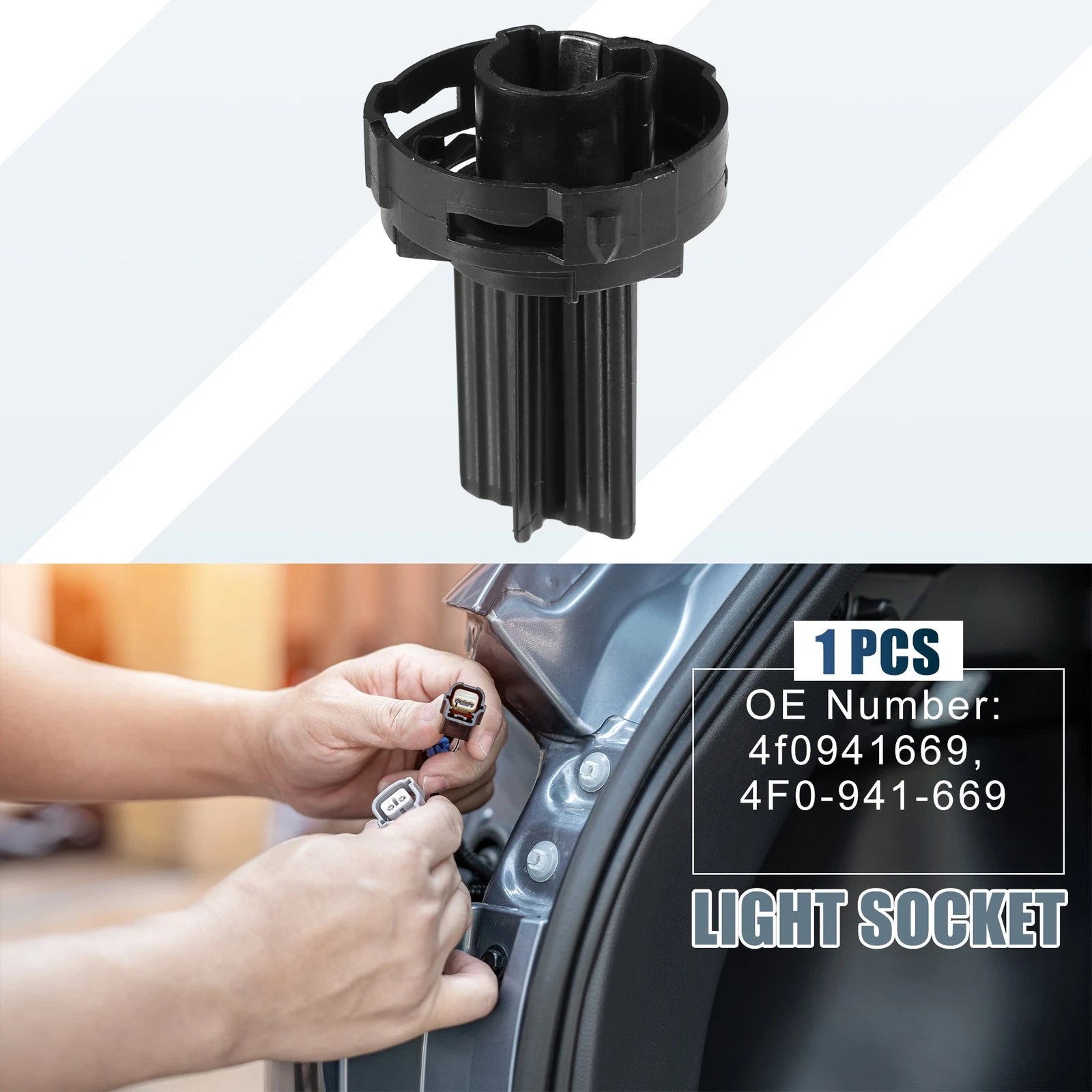 Daytime Running Light Socket Holder 4F0941669 for VW Touareg (2007–2010)