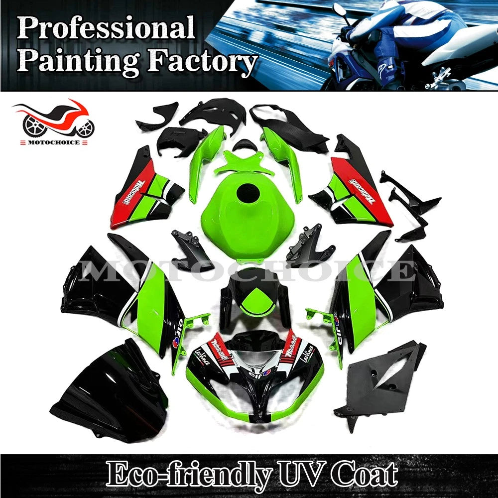 Fairing Kit for Kawasaki Ninja ZX6R ZX-6R (2009–2012) - Green Black ABS