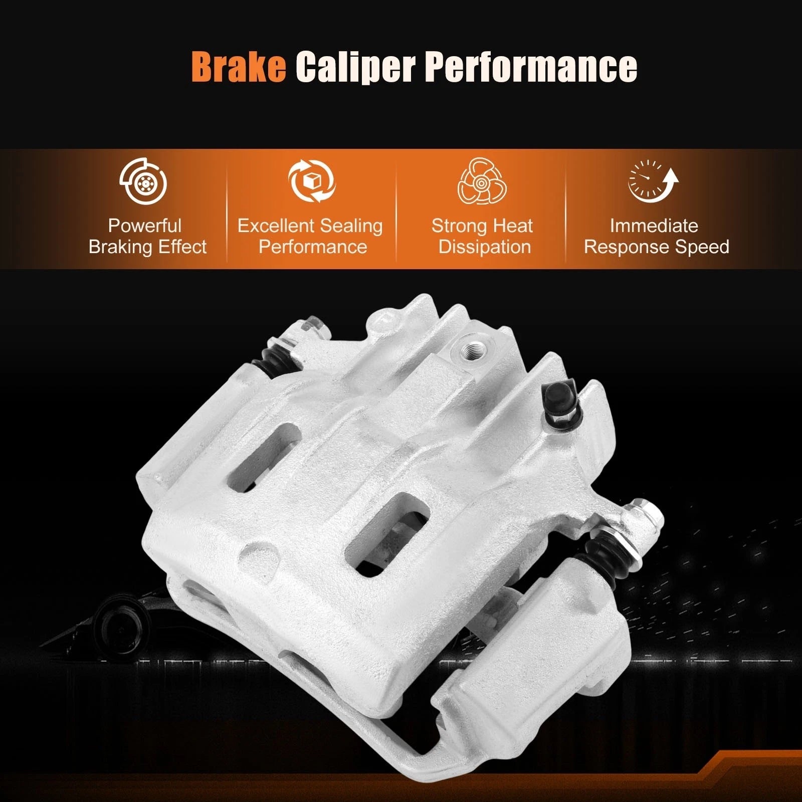 Brake Calipers with Bracket for Ford Excursion F-250 F-350 (2000-2004)