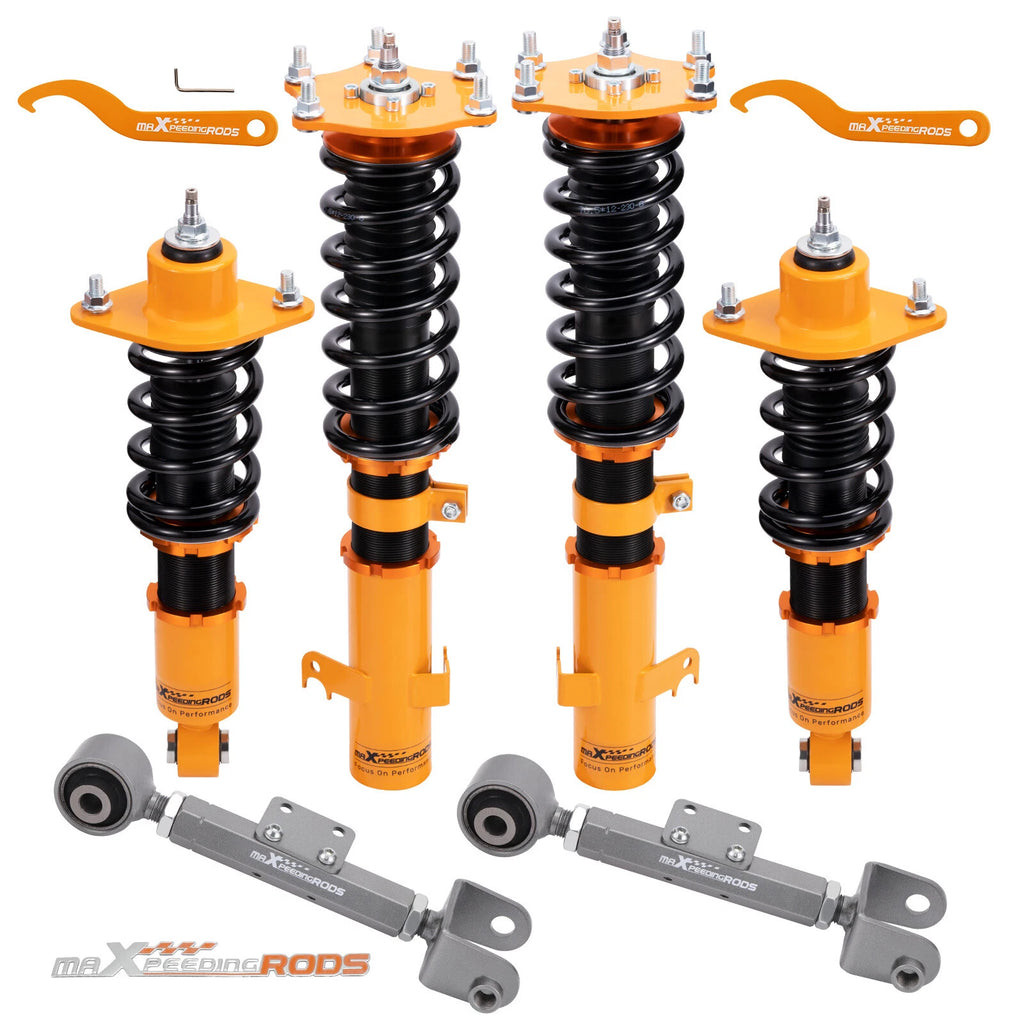 24 Way Damper Coilovers Struts & Rear Camber Kit Camber Arms for HONDA CRV 07-11
