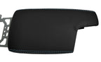 Leather Console Lid Armrest Cover for Subaru Crosstrek (2018–2020) Black Blue Stitch