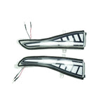 Clear LED Dynamic Side Mirror Turn Signal Lights Pair for Infiniti Q50 Q60 QX30 (2014–2021)