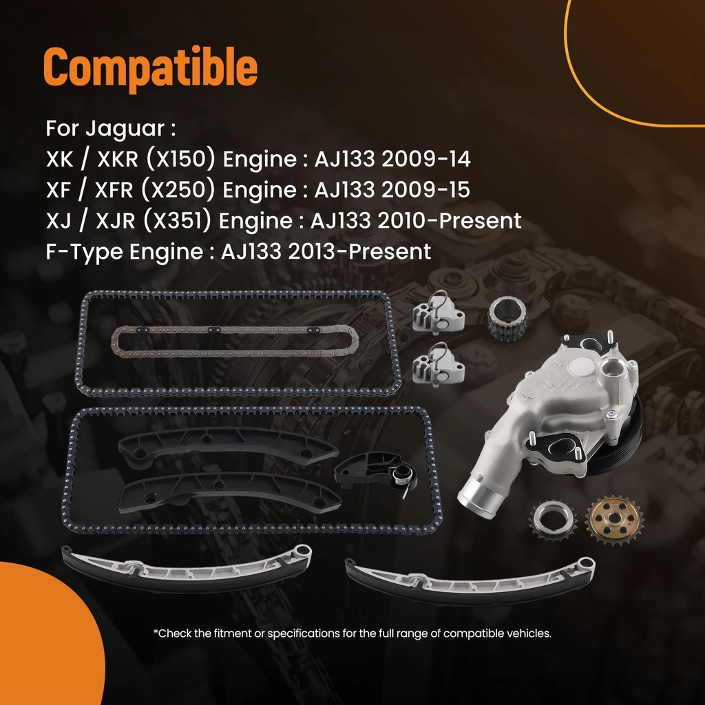 Timing Chain Kit & Water Pump for Land Rover LR4 Range Rover 3.0L 5.0L (2010–2015)