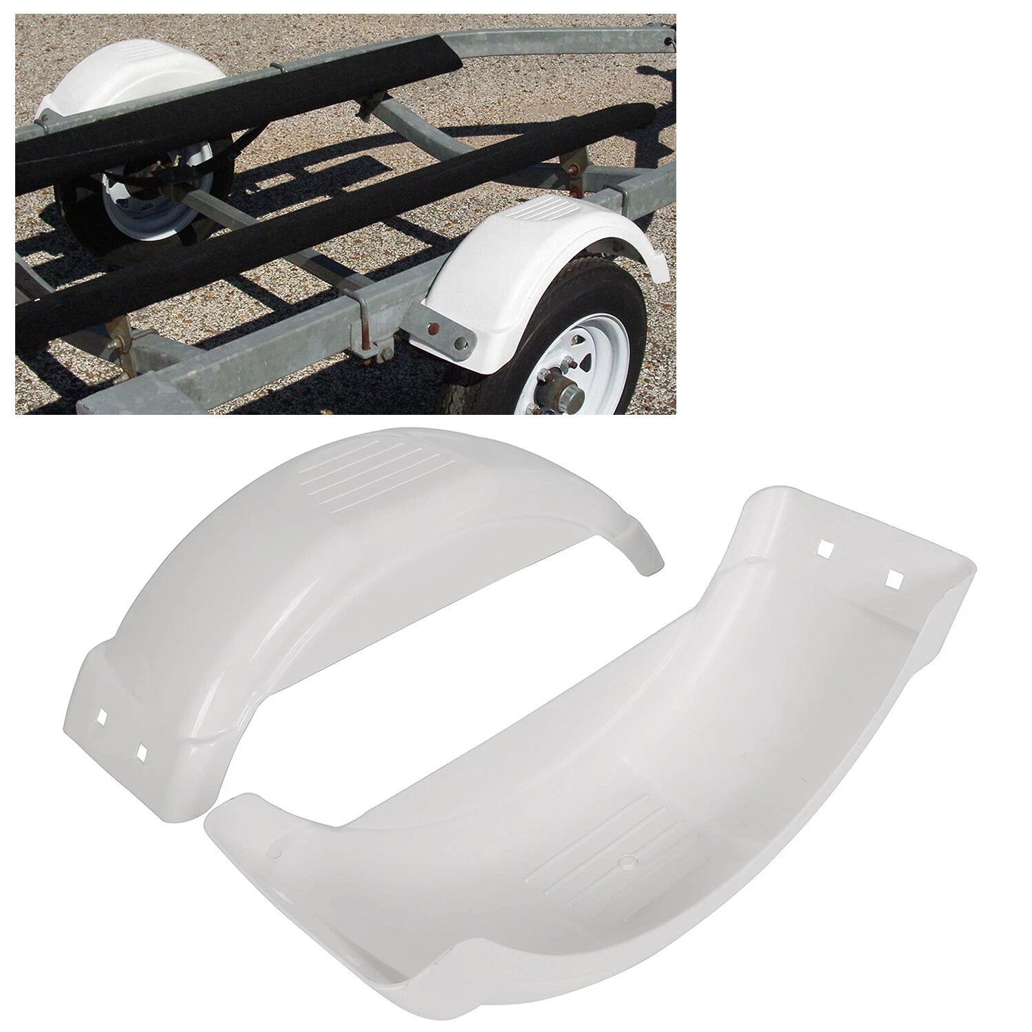 Set of 2 Trailer Fenders for PWC/Jet (8"-12" Tire Wheel)