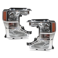 Set of 2 Halogen Headlights for Ford F-250 F-350 Super Duty (2020–2022)
