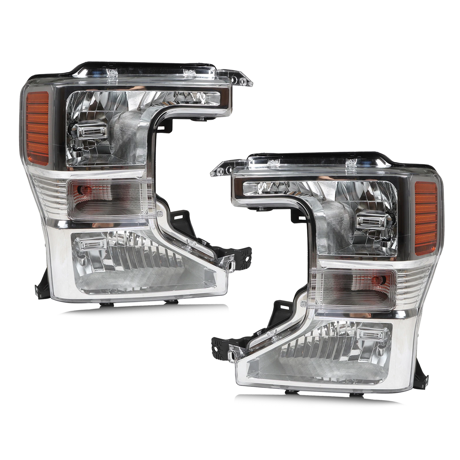 Set of 2 Halogen Headlights for Ford F-250 F-350 Super Duty (2020–2022)
