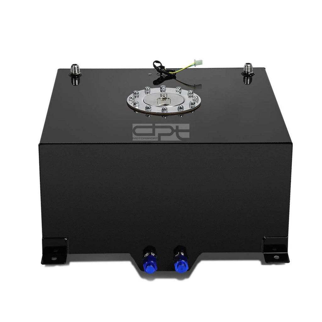 10 Gallon Lightweight Black Coat Aluminum Race Fuel Cell Tank for Universal