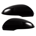 Black 1 Pair Rear View Mirror Cover Caps for Kia Optima K5 (2016-2020)