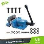 2X 6" Quick Clamp Milling Machine Vise, Cast Iron Body, 2-1/4" Clamp Height