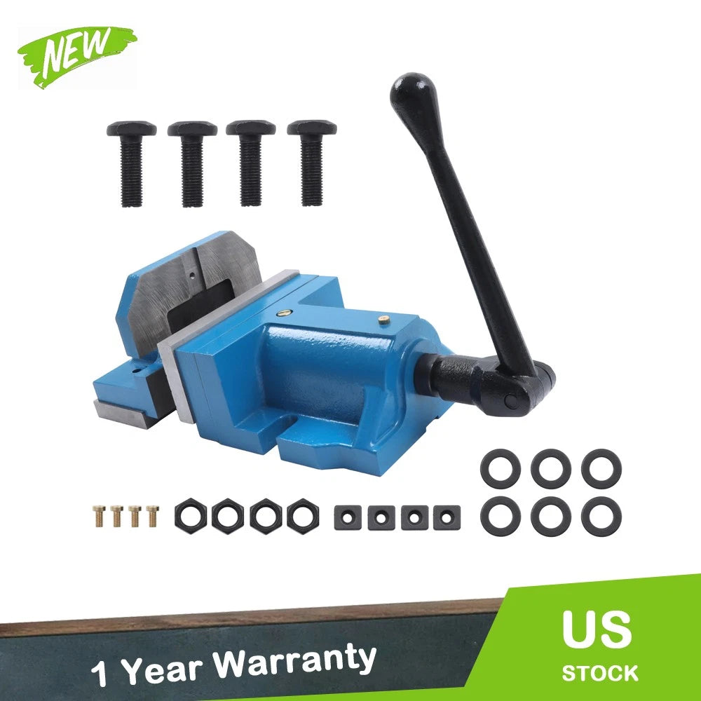 2X 6" Quick Clamp Milling Machine Vise, Cast Iron Body, 2-1/4" Clamp Height