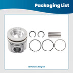 Set of 2 Piston Assembly w/ Rings for Cummins 6.7L Dodge Ram (2007–2019) 4955520