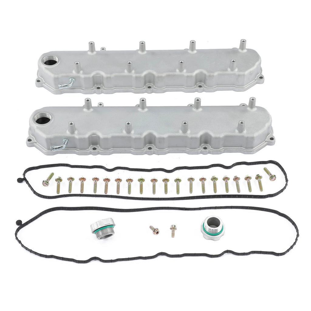 Silver Engine Valve Covers for Chevy LT Gen V 6.2L (2014-2023)