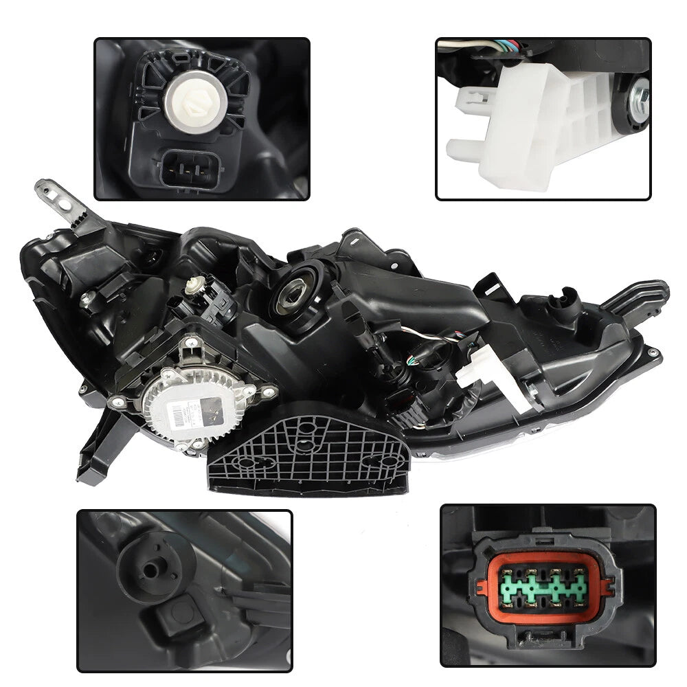 LED Headlight for Nissan Sentra (2016-2019) Black Housing Clear Lens