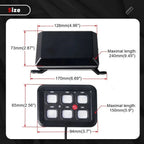6 Gang On/Off Switch Panel for Automotive with 7 Color LED Lights