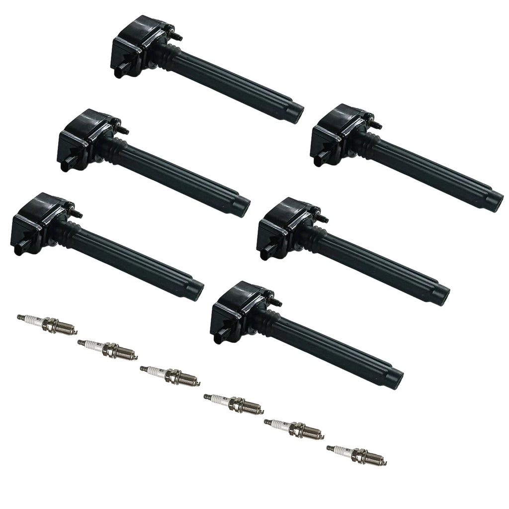 6X Ignition Coil & Iridium Spark Plug for Chrysler Jeep Dodge Ram (2011–2021)