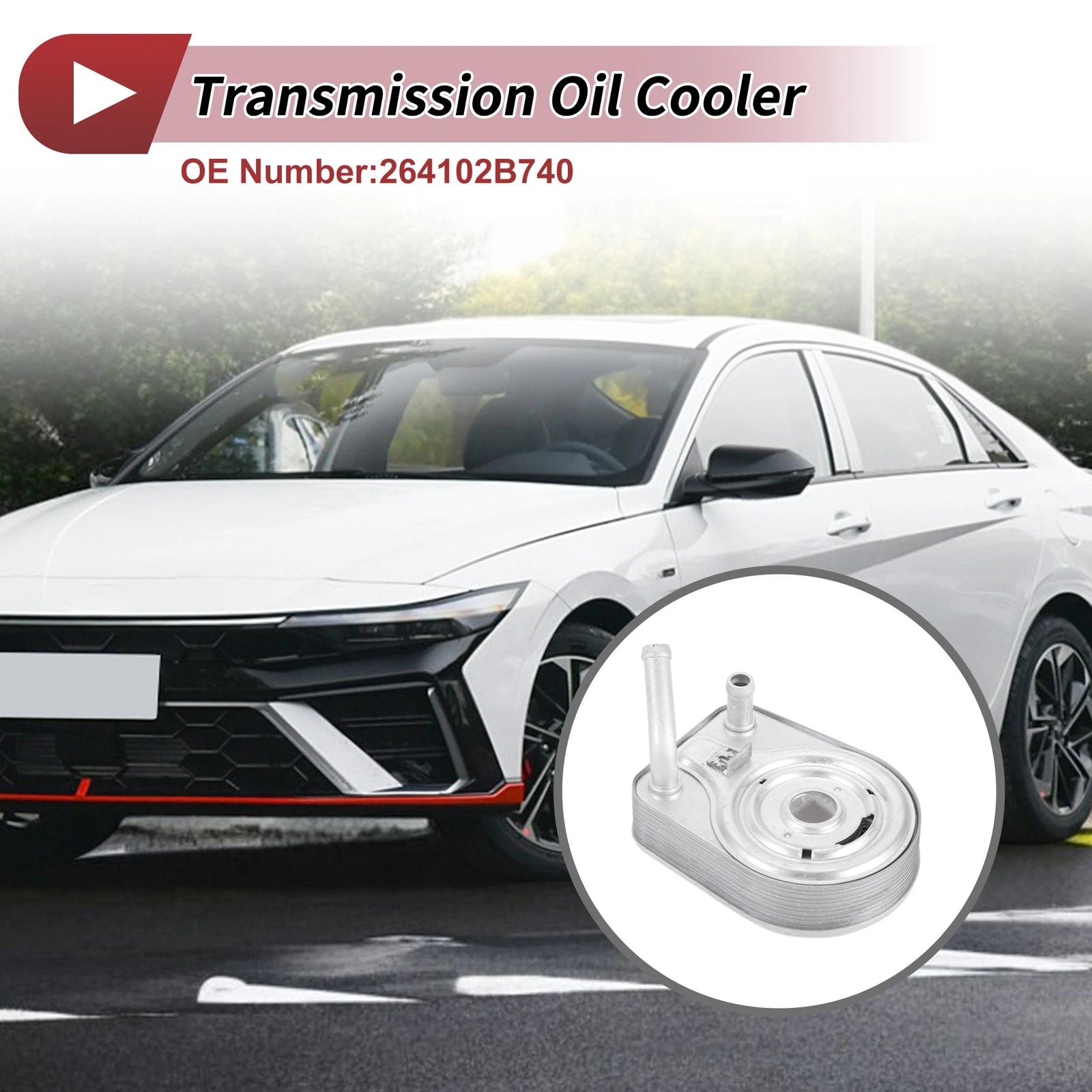 Engine Oil Cooler for Hyundai Elantra (2017–2019) L4 1.6L No. 264102B740
