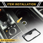 Carbon Fiber Pattern Armrest Box Rear Cup Holder Cover for Toyota Tacoma (2016–2023)