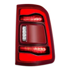 Right Side Tail Light Assembly for Ram 1500 (2019–2024) Chrome Red LED