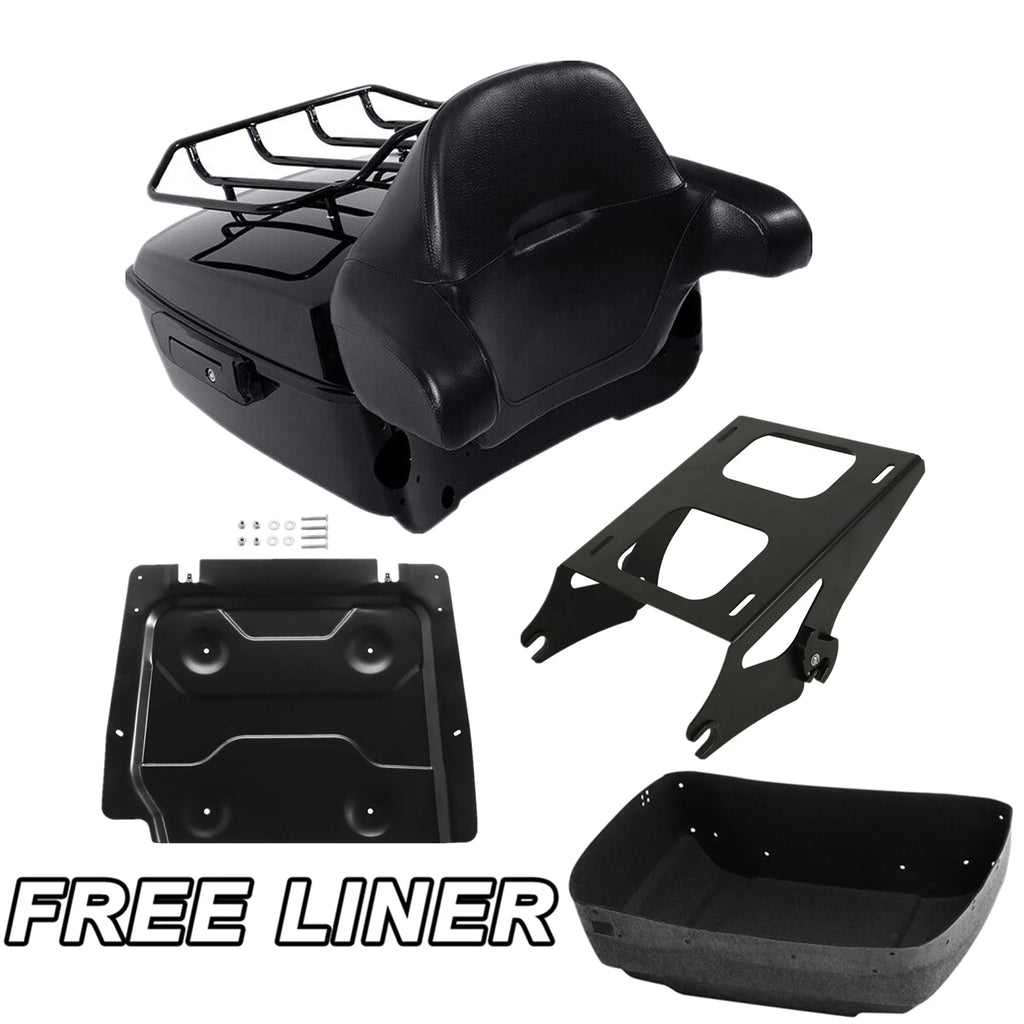 Trunk Pad Plate Mount Rack for Harley Electra Street Road Glide (2014–2023)