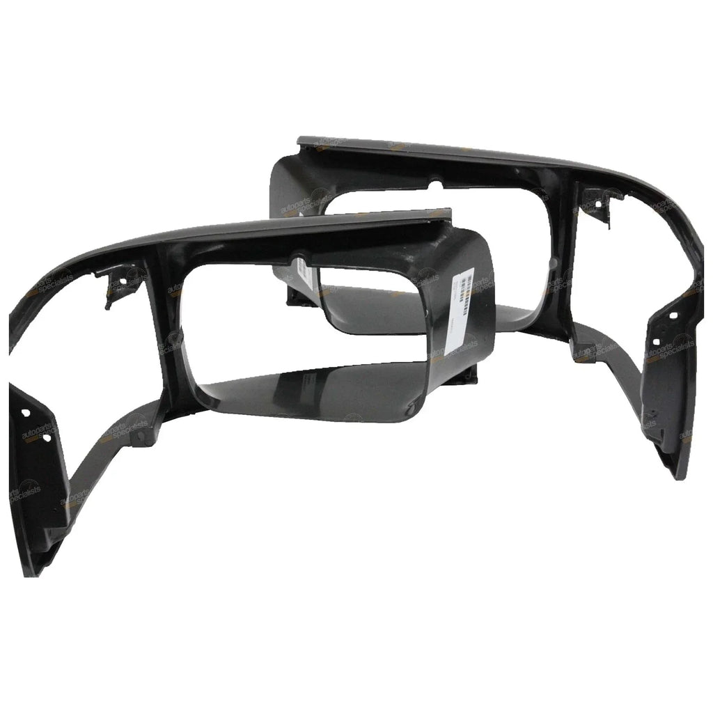 2 x LH+RH Dark Grey Headlight Surrounds Pair for Toyota Hiace (1989–1992)