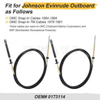 2X Throttle Shift Remote Control Cable 14' for Johnson Evinrude OMC