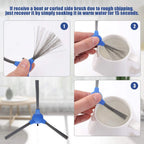 10pcs Hair Side Brush Replacement for V300 Vacuum