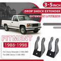 2X Rear Drop Shock Extender Kit for Chevy GMC C1500 (1988–1998)