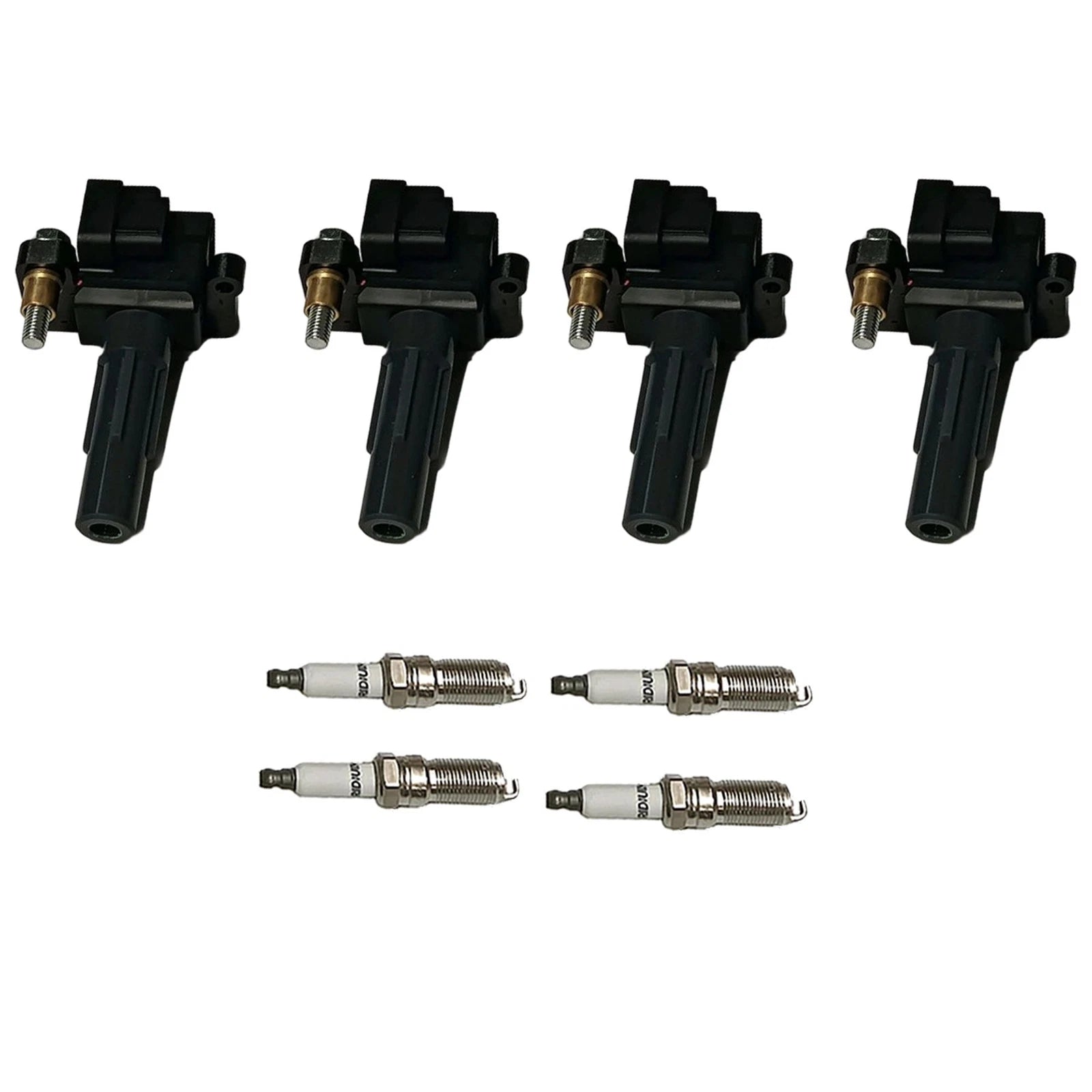 Set of 4 Ignition Coils & Iridium Spark Plugs for Subaru Impreza (2008–2011)