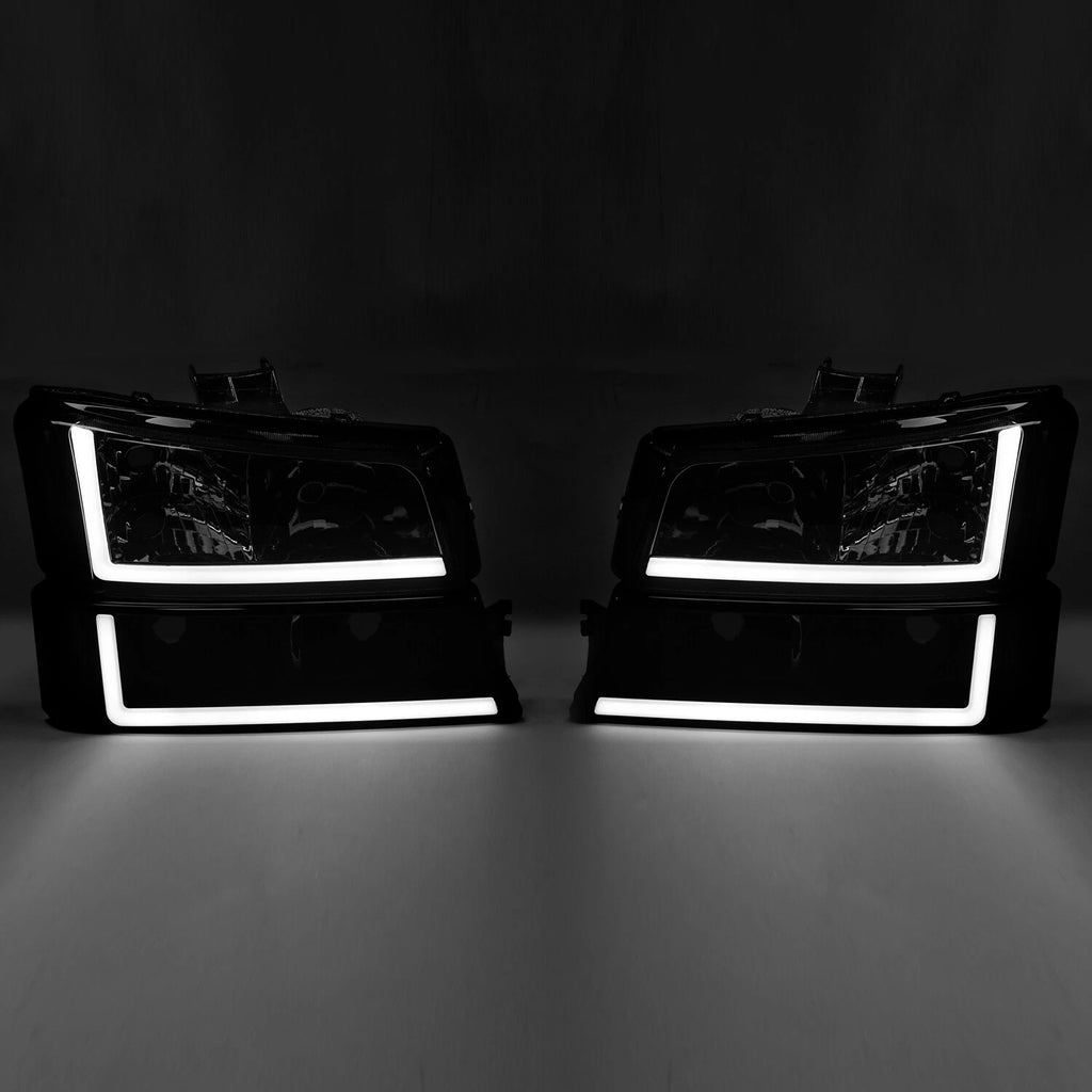 LED DRL Headlights Bumper Lamps for Silverado Avalanche (2003–2006)